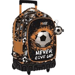 TROLLEY BAG MUST TEAM 34X20X44CM 3CASES NEVER GIVE UP