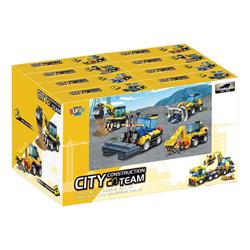 BUILDING BLOCKS CONSTRUCTION VEHICLE PULL BACK 14,5X4X9,5CM LUNA