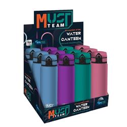 Water Canteen Stainless Steel Must Team Monochrome 600ml in 4 Colors