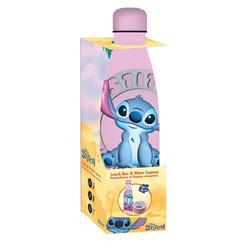 SNACK BOX PP 130ML & WATER CANTEEN STAINLESS STEEL 500ML SET STITCH