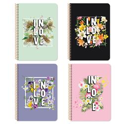 SPIRAL NOTEBOOK 17Χ25 4S 120SH BLOSSOM LOVE