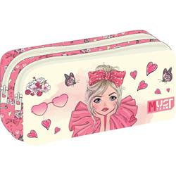 PENCIL CASE MUST TEAM ENERGY 21Χ6Χ9 2ZIPPERS PRETTY GIRL