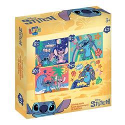 PUZZLE 4IN1 12/15/20/24PCS 28X6X27,5CM STICTH
