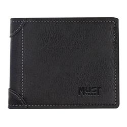 WALLET ΜΑΝ MUST TEAM 11.6X9.7X1.9 BLACK