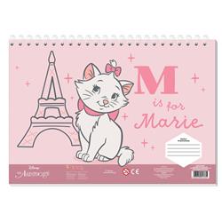 PAINTING BLOCK 23X33CM 40SH  STICKERS-STENCIL-2 COLORING PG  2DESIGNS MARIE CAT