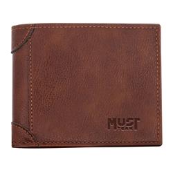 WALLET ΜΑΝ MUST TEAM 11.6X9.7X1.9 BROWN