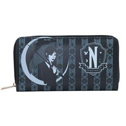 WALLET 19X10CM WEDNESDAY BLACK