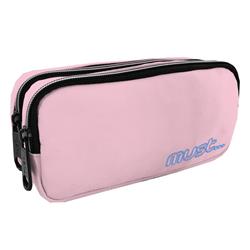 School Pencil Case Must Monochrome Plus rPET Light Pink 2 Cases