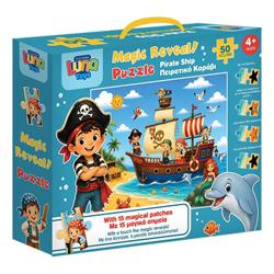 PUZZLE MAGIC REVEAL! 50PCS 22,4x27,9x7CM PIRATE SHIP LUNA