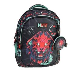 Σχολική Τσάντα Πλάτης Δημοτικού Must Team Lion Byte 3 Θήκες