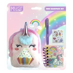 STATIONERY MINI BACKPACK SET 6PCS MUST TEAM UNICORN