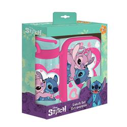 ΦΑΓΗΤΟΔΟΧΕΙΟ PP 800ML & ΠΑΓΟΥΡΙ PP 500ML ΣΕΤ LILO & STITCH