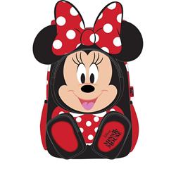 BACKPACK 27X10X31CM 2CASES MINNIE RED BOW