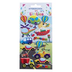 STICKERS 10X22CM VEHICLES THE LITTLIES