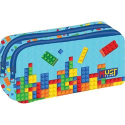 PENCIL CASE MUST ΤΕΑΜ ENERGY 21Χ6Χ9 2ZIPPERS BRICKS