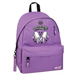 BACKPACK MUST TEAM MONOCHROME CLASSIC 32X17X42 SINGLE POCKET LIGHT PURPLE WITH LILA