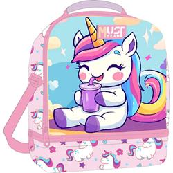 LUNCH BAG MUST TEAM 22X16X28CM ISOTHERMAL CUTE UNICORN