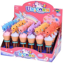 BUBBLE STICK UNICORN 5X18CM 6DES LUNA