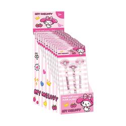 PENCIL WITH ERASER TOPPER 3DES IN BLISTER MY MELODY