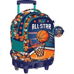 TROLLEY BAG MUST TEAM 34Χ20Χ44 3CASES BASKETBALL