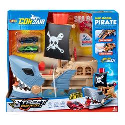 PIRATE SHIP LAUNCH WITH 2 ALLOY CARS 37X16,5X33CM LUNA