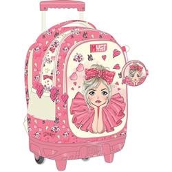 TROLLEY BAG MUST TEAM 34Χ20Χ44 3CASES PRETTY GIRL