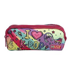 Σχολική Κασετίνα Βαρελάκι Must Team I Love K-Pop 2 Θήκες