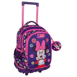 Σχολική Τσάντα Τρόλεϊ Δημοτικού Disney Minnie Mouse Cutie Must Team 3 Θήκες