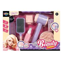 HAIRDRESSING SET 9PCS WITH SOUND 36X6,5X25CM LUNA