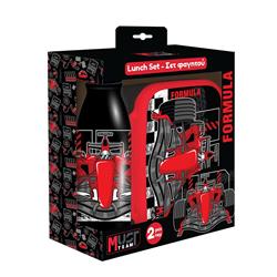 LUNCH BOX PP 800ML & WATER CANTEEN ALUMINIUM 500ML SET MUST TEAM FORMULA