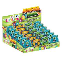 SHARPENER MONSTERS 3COLORS 55χ55x15 mm THE LITTLIES