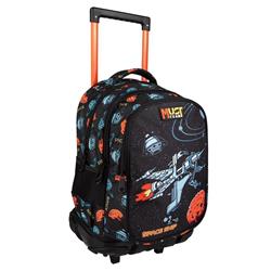 Σχολική Τσάντα Τρόλεϊ Δημοτικού Must Team Xpression Spaceship 3 Θήκες