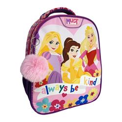 School Backpack Kindergarten Disney Princess Always Be Kind Must Team 2 Cases