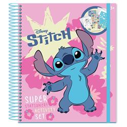 STATIONERY SET SPIRAL 45PCS STITCH