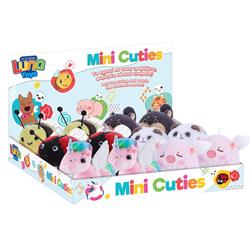 Plush Pull String Wind-Up Animal Mini Cuties Luna Toys 33,7x27,2x26cm. 6 Designs