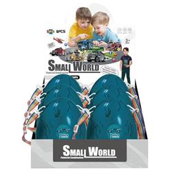 EGG WITH POLICE TOYS 17X12,5CM LUNA