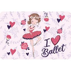 PLACEMAT 43X29CM I LOVE BALLET MUST TEAM
