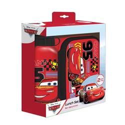 LUNCH BOX-ALUMINIUM WATER BOTTLE  SET CARS