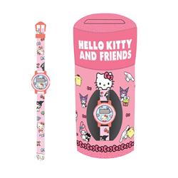 DIGITAL WATCH IN TIN COIN BANK HELLO KITTY & FRIENDS