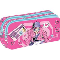 PENCIL CASE MUST TEAM ENERGY 21Χ6Χ9 2ZIPPERS OFF LINE