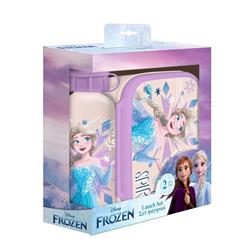 LUNCH BOX-ALUMINIUM WATER BOTTLE  SET FROZEN