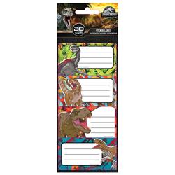 STICKER LABELS JURASSIC 20PCS 5SHEETS