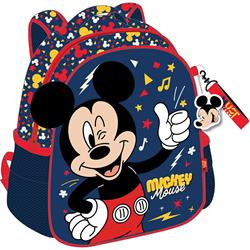 BACKPACK 27X10X31CM 2CASES MICKEY BLUE