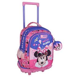 Σχολική Τσάντα Τρόλεϊ Δημοτικού Disney Minnie Mouse Besties Forever Must Team 3 Θήκες