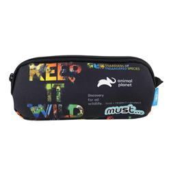 School Pencil Case Animal Planet Keep It Wild Must 2 Zippers