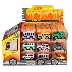PULL BACK DIE CAST VEHICLE 6X3,5X3,5CM 8DES LUNA