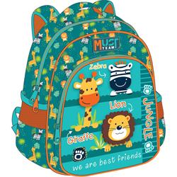 BACKPACK MUST TEAM 27Χ10Χ31 2CASES JUNGLE ANIMALS