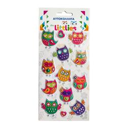 STICKERS 10X22CM OWLS THE LITTLIES