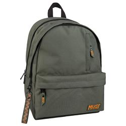 BACKPACK MUST TEAM MONOCHROME CLASSIC 32Χ19Χ42 DOUBLE POCKET OLIVE WITH ORANGE