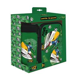 LUNCH BOX PP 800ML & WATER CANTEEN ALUMINIUM 500ML SET MUST TEAM FOOTBALL